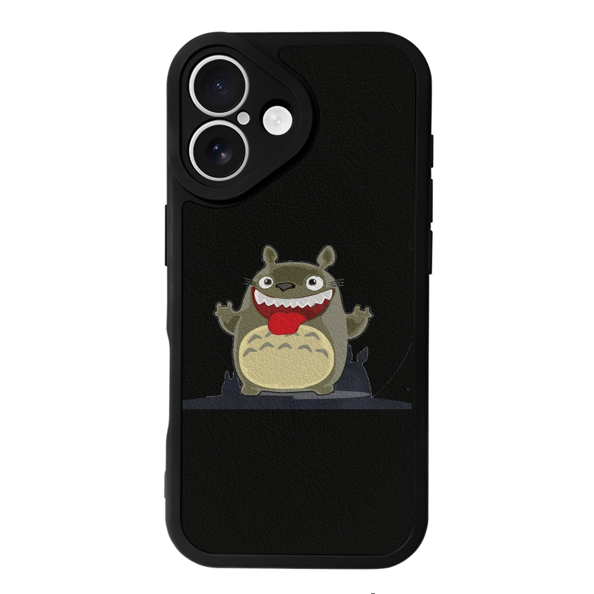 （画像用） となりのトトロ 草壁メイ 草壁サツキ My Neighbor Totoro Satsuki Kusakabe Mei Kusakabe 【iPhone 16シリーズ対応】シリコンスマホケース（レザー調） 材質：シリコン
